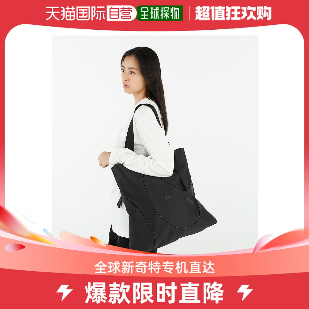 Japan Direct Post Y-3 TPO TOTE MEN AND WOMEN Casual Sports Handbag Black version adjustable with-Taobao