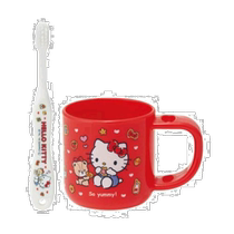 (Japan Direct Mail) Skaeda Child Toothbrush Suit Toothbrush Toothbrush Cup cup handle inserted toothbrush KT