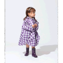 Japan direct mail Kodomo BEAMS childrens BEAMS brand plaid poncho suitable for children aged 1-4 years old
