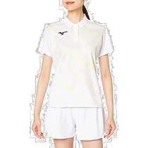 (Direct mail from Japan) Mizuno Mizuno tennis shirt sweat-absorbent versatile breathable white fashion 62JA1702