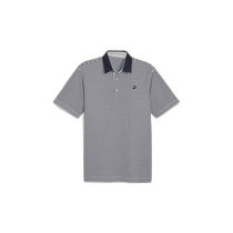 Japan direct mail PUMA Mens solid color striped high elastic and breathable Polo shirt 62627302