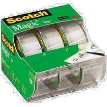 (Direct mail from Japan) 3M SCOTCH tape with cutter 19mm×7 6m small roll 18 roll 3105