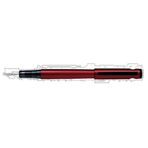 (Direct mail from Japan) PilOt Fountain Pen LIGHTIVE Fine F Dynamic Red Lightweight Fashion Simple