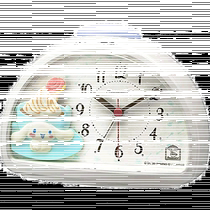 (Direct mail from Japan) RHYTHM Alarm Clock Cinnamon Roll White Bedroom Desk