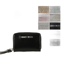 JIMMY CHOO REID Womens Leather Coin Purse Coin Purse]