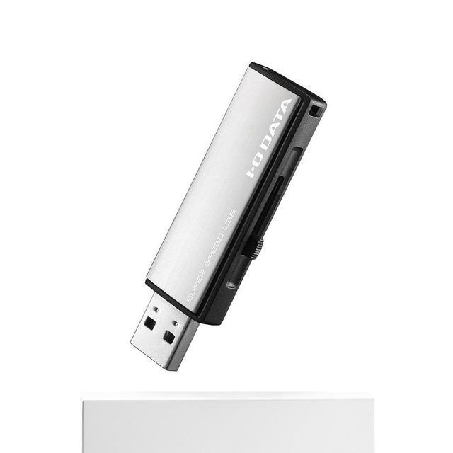 ອຸປະກອນເສີມດິຈິຕອລ IO-DATA USB3.0/2.0 flash drive 8GB ສີຂາວ ແລະເງິນ