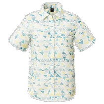 Japanese fashion errand Montbell Montbell womens short-sleeved shirt Wickron light print #4 M1114497