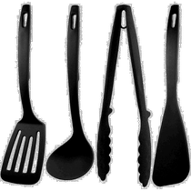 (Japan Direct Mail) Nagao Yan Three pot shovels spoon pliers shovel set black