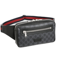 Japan direct mail Gucci GUCCI waist bag 474293 K9RRN1095 black gray (BLACK N
