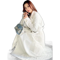 Transparent pleated trench coat RESEXXY direct mail from Japan