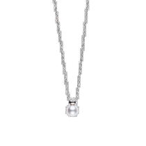Japan direct mail MIKIMOTO Mikimoto pearl necklace Akoya pearl pendant sterling silver chain PP-20204ES