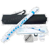 (Japan Direct Mail) NUVO Nuovo Plastic Bend Long Flute JFlute Waterproof Version C Tone White Blue Band Storage Box