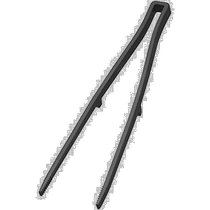 (Direct mail from Japan) Yamazaki Silicone cooking tongs non-slip heat-resistant black 5196