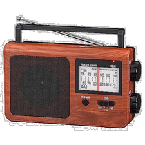Self-operated | (Direct mail from Japan) Ohm audio communication radio battery wood tone RAD-TZ