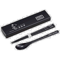 (Direct Mail from Japan) OSK Fork Spoon and Chopstick Set Snoopy Tableware Two-piece Chopstick Set 18cm Spoon