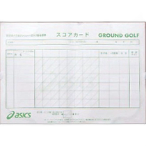 (日本直邮)Asics亚瑟士高尔夫球室内记分卡可折叠A4尺寸GGG093