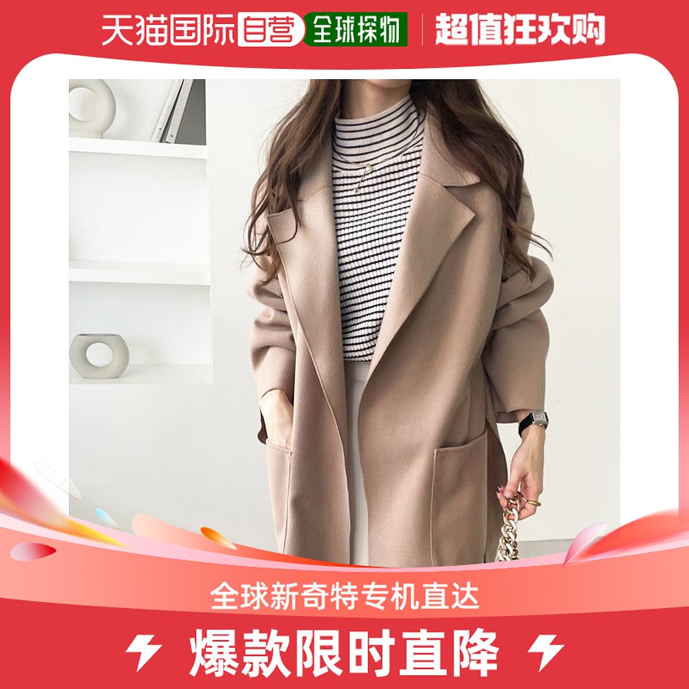 (Japan Direct Mail) GeeRA Grand outline Chester coat (beige) in the middle of a long section-Taobao