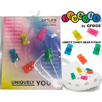 Japan direct mail crocs shoes accessories JIBBITZ Candy Bear 5-piece set 10009882 bear shoes