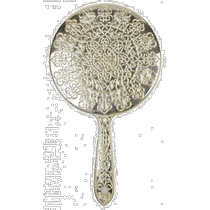 (Direct mail from Japan) Yamamura gold electroplated handheld mirror beautiful portable high-definition makeup