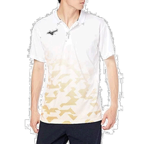 (Direct mail from Japan) Mizuno Mizuno mens fashion tennis shirt white round neck loose 62JA1502