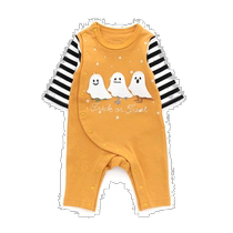 Japan Direct mail BITZ Childrens Lovely Ghost Pumpkin Printed One-piece Clothing Pro-Skin Pure Cotton Comfort And Lively