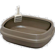 (Japan Direct Mail) IRIS OHYAMA Pet Supplies Alice Open Cat Litter Basin Brown Square Portable