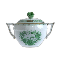 Japan direct mail Japan direct mail Herend Herend Hungary hand-painted FV Indian flower basket green sugar bowl