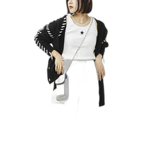 Japanese direct mail CONVERSE TOKYO Womens linen blended knitted cardigan A2841KCD411 Converse