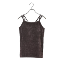 Japan direct mail LOWRYS FARM womens double shoulder strap velvet chest padded vest 133777