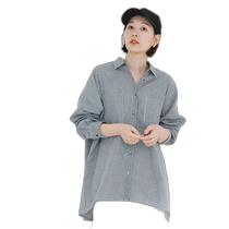 Japan Direct mail F by ROSSO ladies casual linen long version shirt RA4523Y502