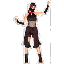 (Direct Mail from Japan) Clearstone City Party Halloween Japanese Style Kunoichi Costume Black