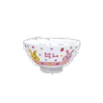 Self-operated｜rub a dub dub tableware childrens small animal pattern lightweight ceramic rice bowl 210ml frog