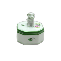 Japan Direct Mail Herend VRH Vienna Rose Candy Box (Puppy)