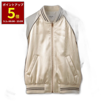 Japan Direct Mail CELINE Jacket Womens Stadium Denim Satin Logo Souvenir Teddy Jacket Jacket