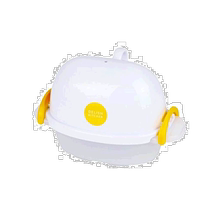 (Direct mail from Japan) Pearl Metal Microwave Oven Egg Boiler Yellow and white splicing for easy operation
