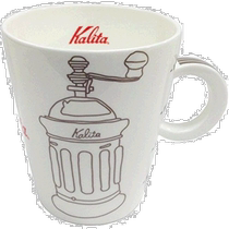 (Direct mail from Japan) Kalita Ceramic Mug Coffee Cup Milky White Gray About 280m