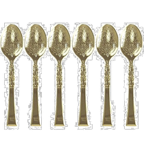 (Direct mail from Japan) Nagao Tsubame Sanjo Made in Japan Coffee Spoon 6 pieces Gold 4992519033494