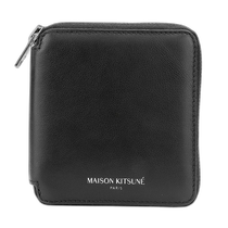 Japan direct mail Maison Kitsune wallet square zipper wallet LM05346LC0038 P199