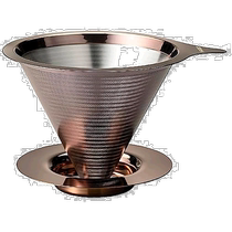 (Japan Direct Mail) HARIO Glass King Coffee Filter Double filter 1-4 cups with powder gold DMD-02