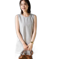 Japan direct mail (RONEL) linen texture sleeveless long tunic shirt coen other tops