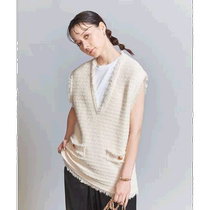 Japan direct mail BEAUTYYOUTH UNITED ARROWS womens casual fashion V-neck vest 16181