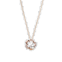 Day Tide running legs Mikimoto Mikimoto Lady pendant 18K rose gold pearl diamond light extravagant and elegant