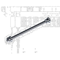 (Direct mail from Japan) Shimano Hub Parts Bicycle Repair Parts M10X1 Frame Shaft φ1