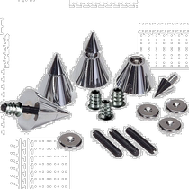 (Direct mail from Japan) Dayton Audio speaker tip feet black chrome 4-pack