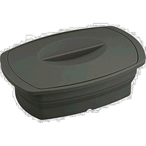 (Direct mail from Japan) Heping FREIZ Microwave Oven Special Silicone Steamer Black Heat Resistant 200 Degrees with Recipe