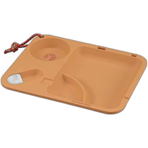 (Direct Mail from Japan) Deer Tableware Plate Lunch Plate Square Orange TAKE-FIBER UP-2672