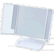 (Direct mail from Japan) Shanshan desktop three-way mirror width 22-43x depth 13x height 26 5 cm white