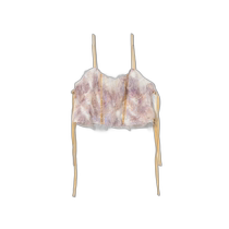 Japan direct mail Ray BEAMS womens printed fringed vest 61010824370