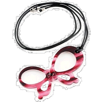 (Direct mail from Japan) PEARL Folding Pendant Magnifying Glass 1 75x 3 5x Butterfly Purple PR-805