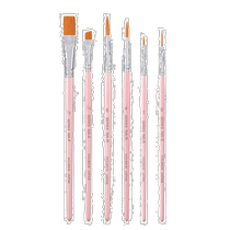 Holbein Watercolor Acrylic Brushes Set of 6 NA-2 204442
